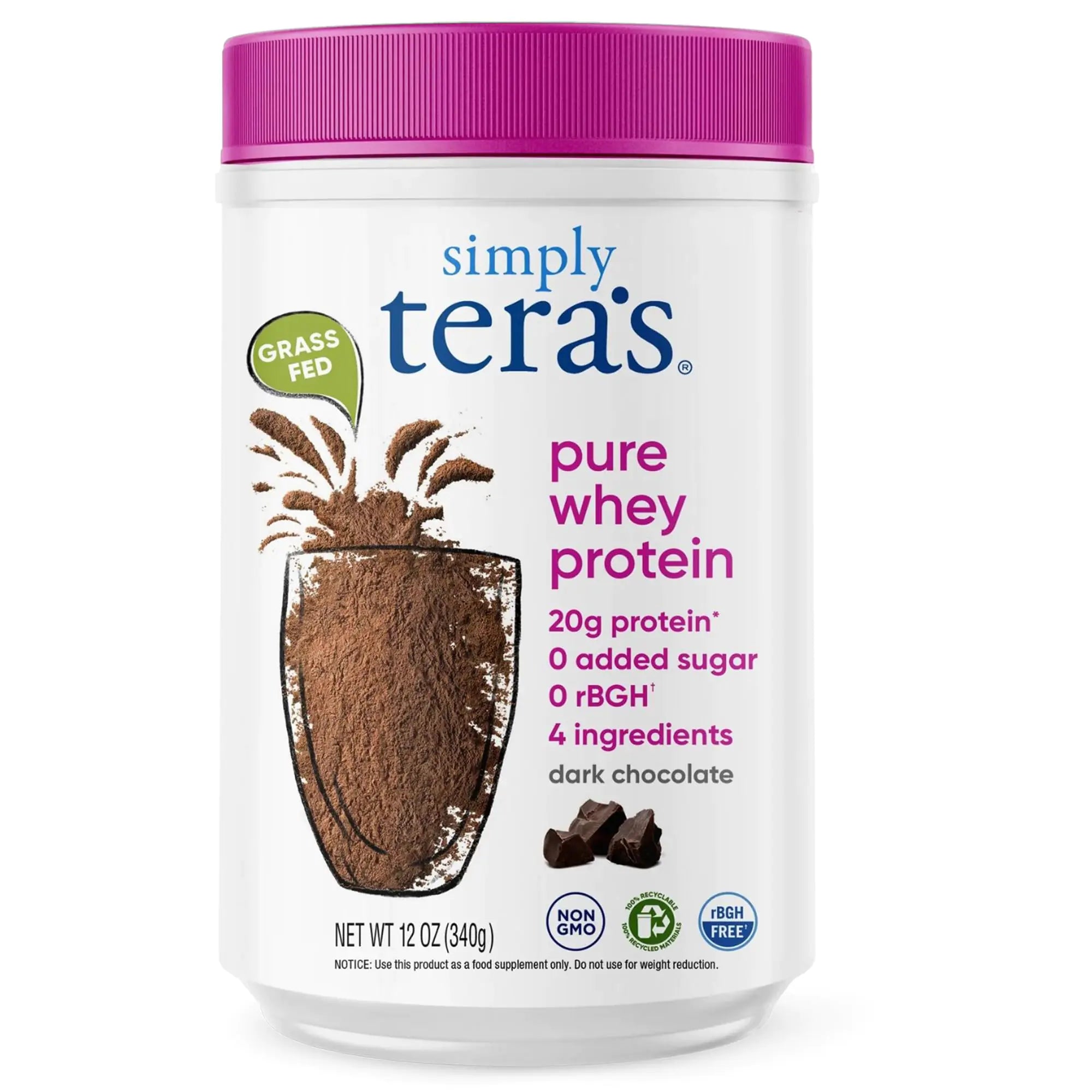 teras Simply Pure whey Protein Powder Dark Chocolate Flavor